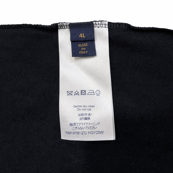 Louis Vuitton Silk Blend Jacquard Monogram Tee | Size 4L/US 3XL - Picture 12 of 15